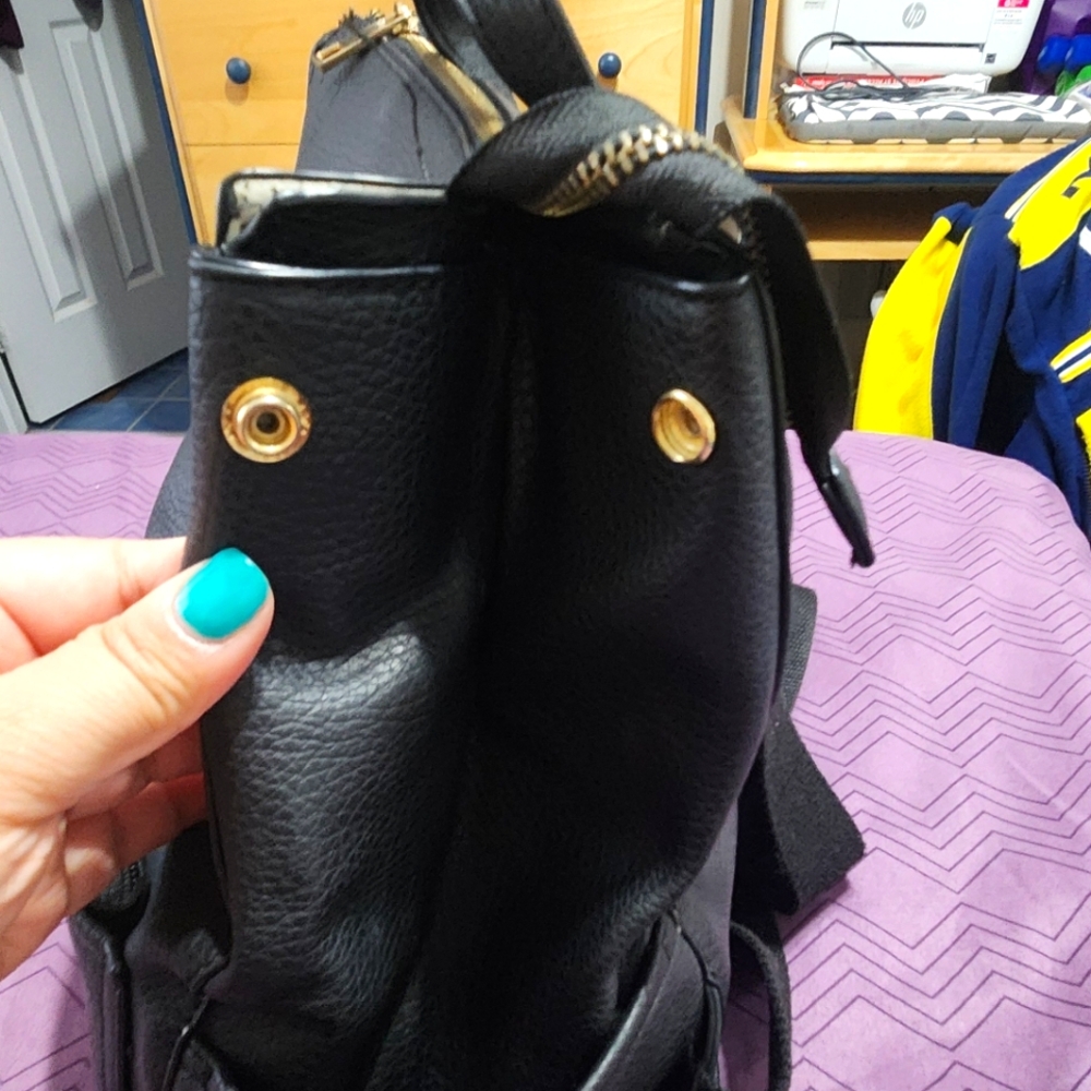 Faux Leather Backpack - Picture 4 of 9